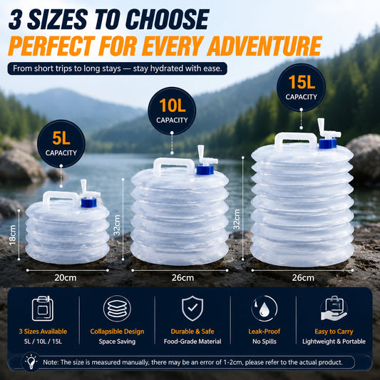 🚀 Ultra-Portable Retractable Water Storage Container ⛺ — Space-Saving Essential for Outdoor Camping! 🌟