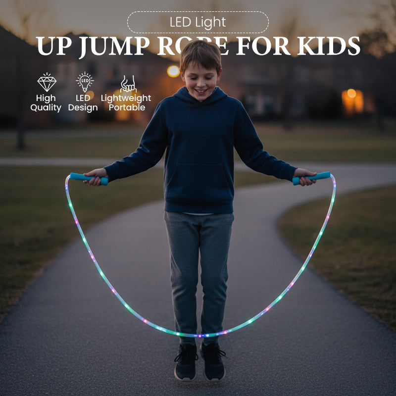 🌟Vibrant Glowing Skipping Rope – Make Night Workouts & Playtime Fun! 💫