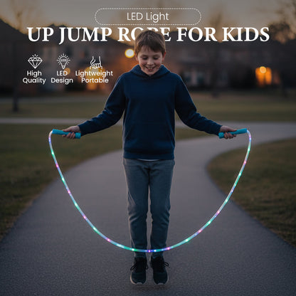 🌟Vibrant Glowing Skipping Rope – Make Night Workouts & Playtime Fun! 💫