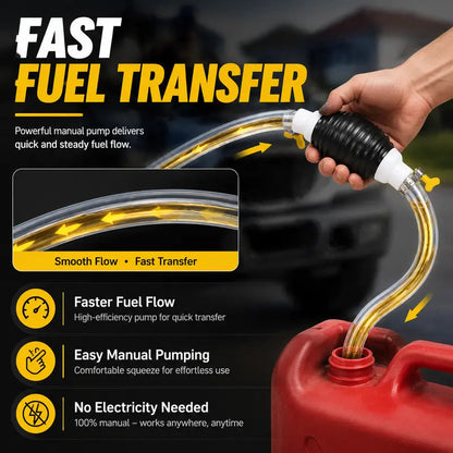 🔥 Manual Siphon Pump Kit with Hose & Bulb ⛽ | Multi-Purpose Liquid Transfer for Fuel, Water & Oil! 🚀