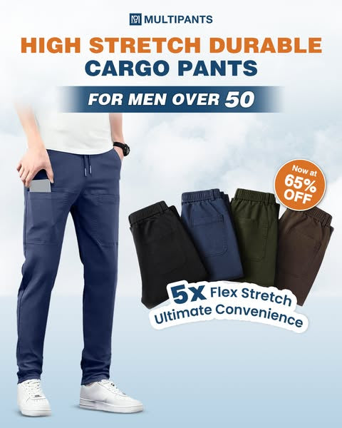 🏆MultiPants – High Stretch Multi-pocket Durable Cargo Pants