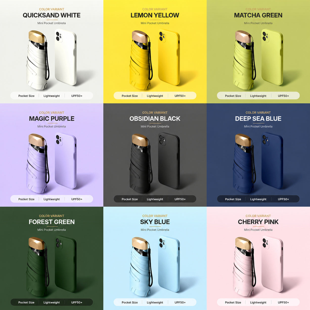 ✨ Say Goodbye to Bulky Umbrellas-Dual-Purpose Portable Capsule Umbrella