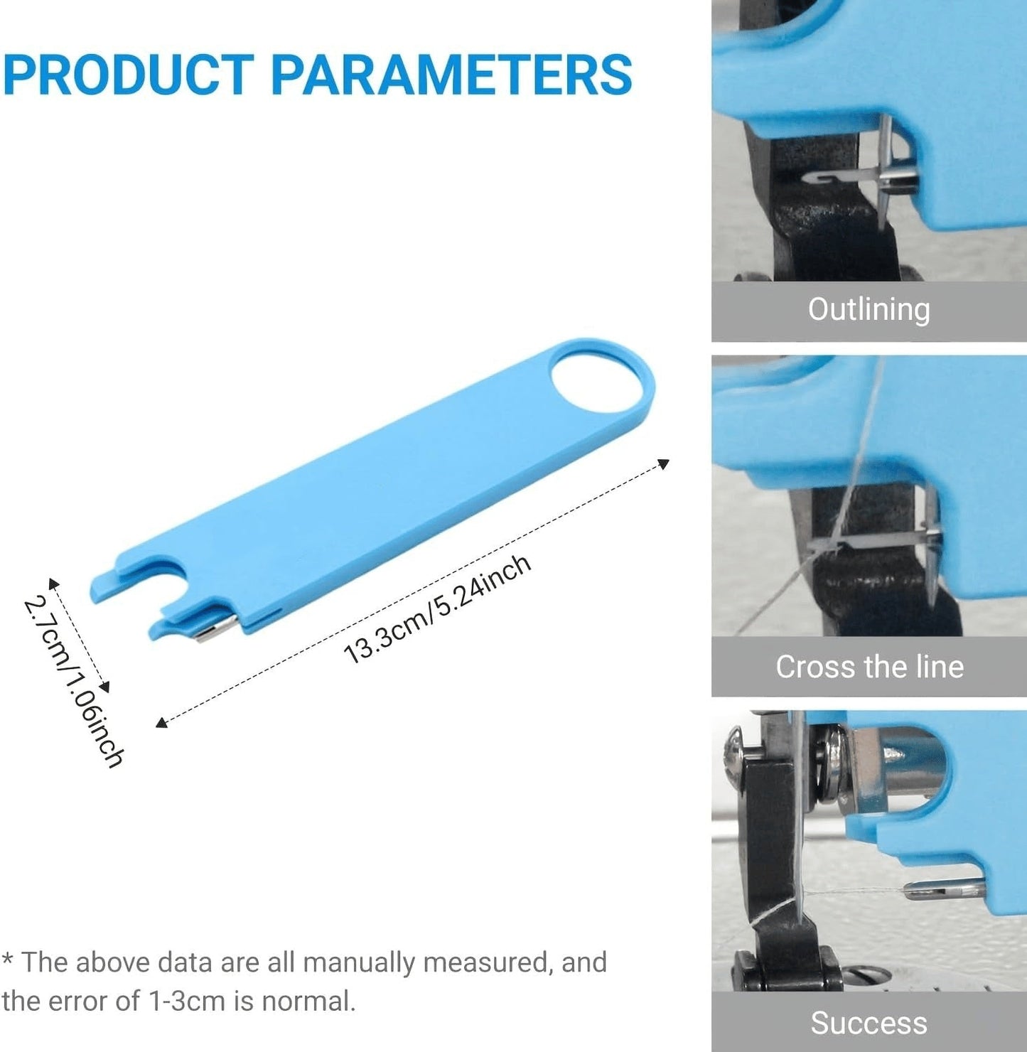 🎁 4-in-1 Easy Needle Threader Tool ✨ | Comfortable Grip for Tailors & Sewing Lovers 🪡