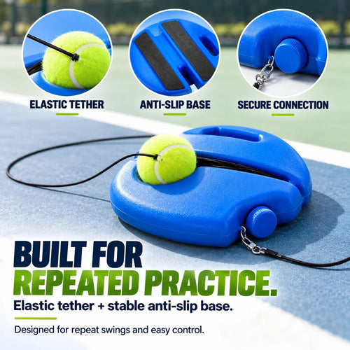 🎾 Practice Solo. Improve Faster. — Portable Tennis Rebound Trainer With Continuous Ball Return