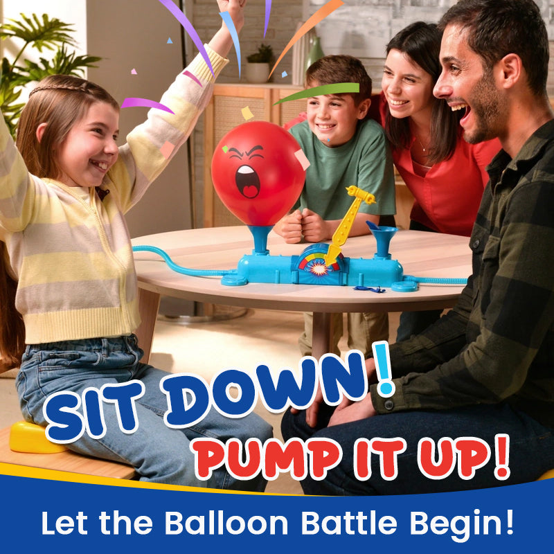 👨‍👩‍👧‍👦 The Ultimate Family Game Night Essential! — Sit Inflate Pop Balloon Battle Board Game 🎁🎉