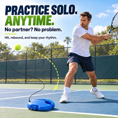 🎾 Practice Solo. Improve Faster. — Portable Tennis Rebound Trainer With Continuous Ball Return
