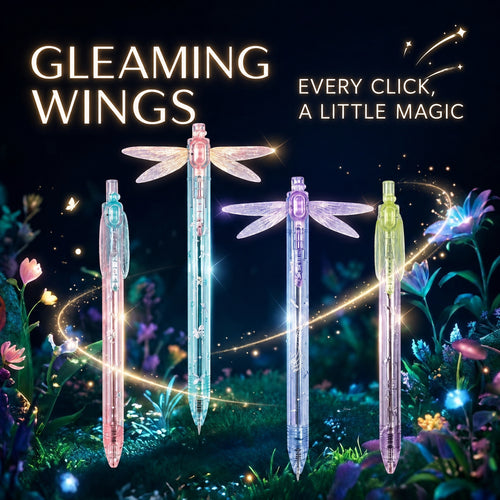 🖊️Gleaming Wings Dragonfly Pen Set – Magical Fluttering Wings for Fun Writing! 🧚‍♀️