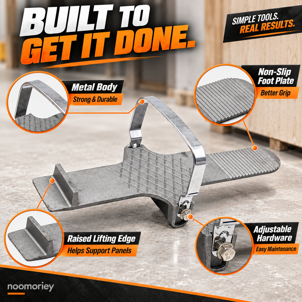 🛠️ Foot-Powered Panel Lifter – Hands-Free Door & Drywall Installation Tool