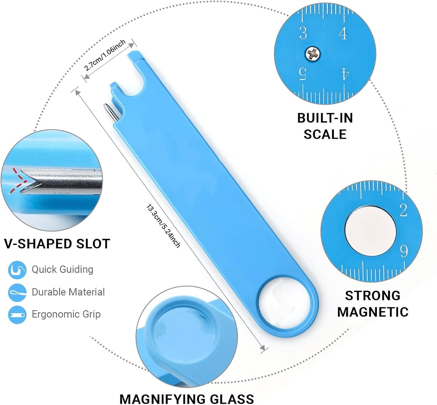 🎁 4-in-1 Easy Needle Threader Tool ✨ | Comfortable Grip for Tailors & Sewing Lovers 🪡