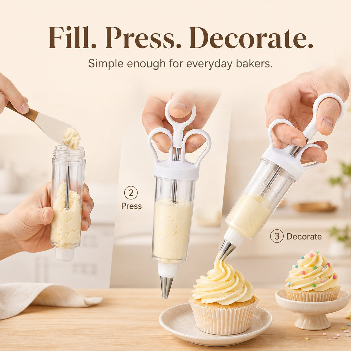 Easy Cake DecoratingGun - Beautiful PipingMade Simple