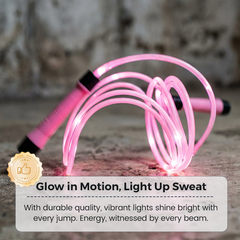 🌟Vibrant Glowing Skipping Rope – Make Night Workouts & Playtime Fun! 💫