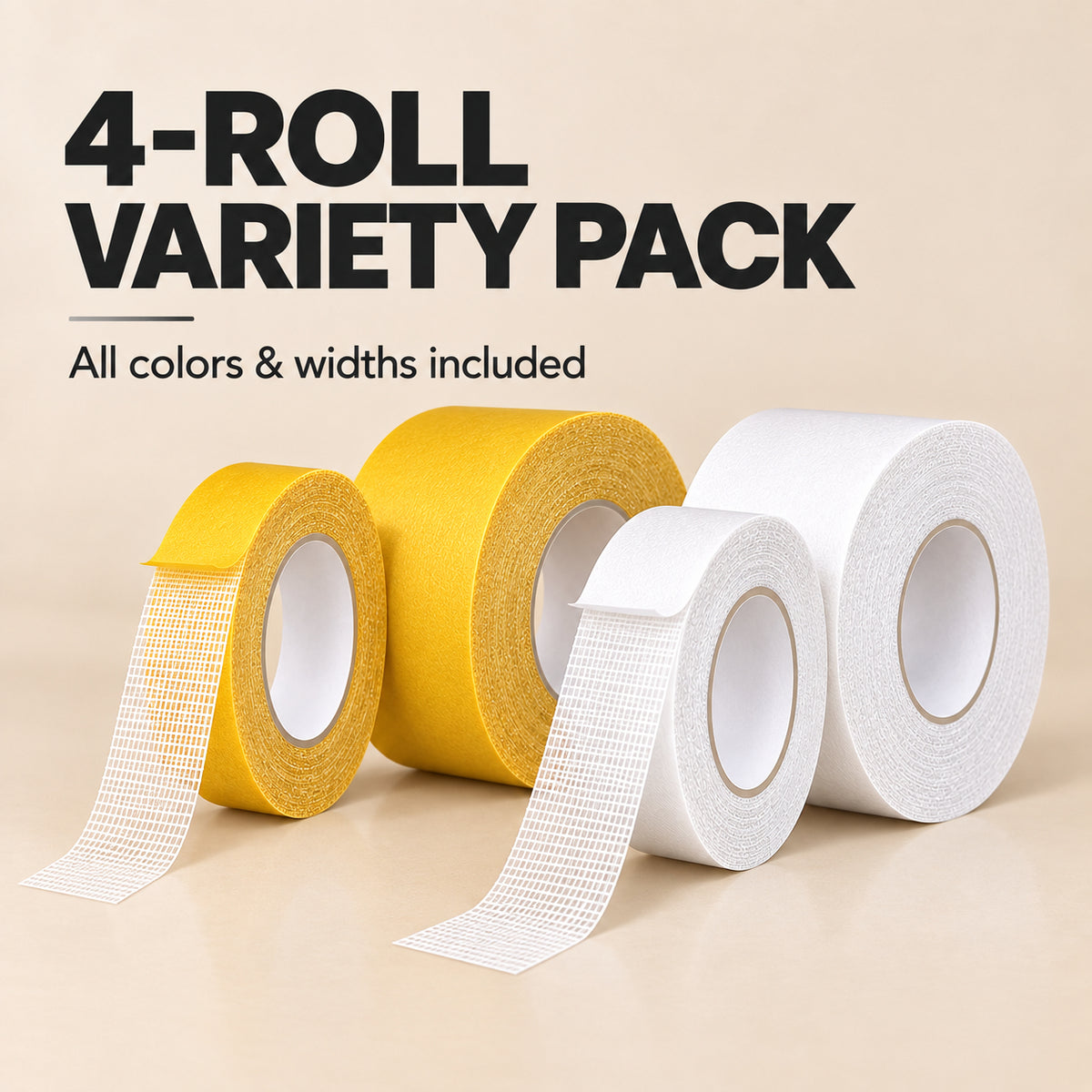 🏠 Multi-Surface Fiber Mesh Tape – Strong Hold for Carpets, Rugs & Home Decor 🛠️