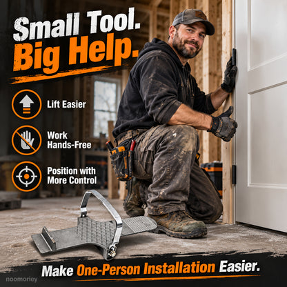 🛠️ Foot-Powered Panel Lifter – Hands-Free Door & Drywall Installation Tool
