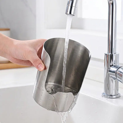 🍳 Keep Your Kitchen Neat & Tidy! Thickened Stainless Steel Utensil Holder & Countertop Organizer ✨