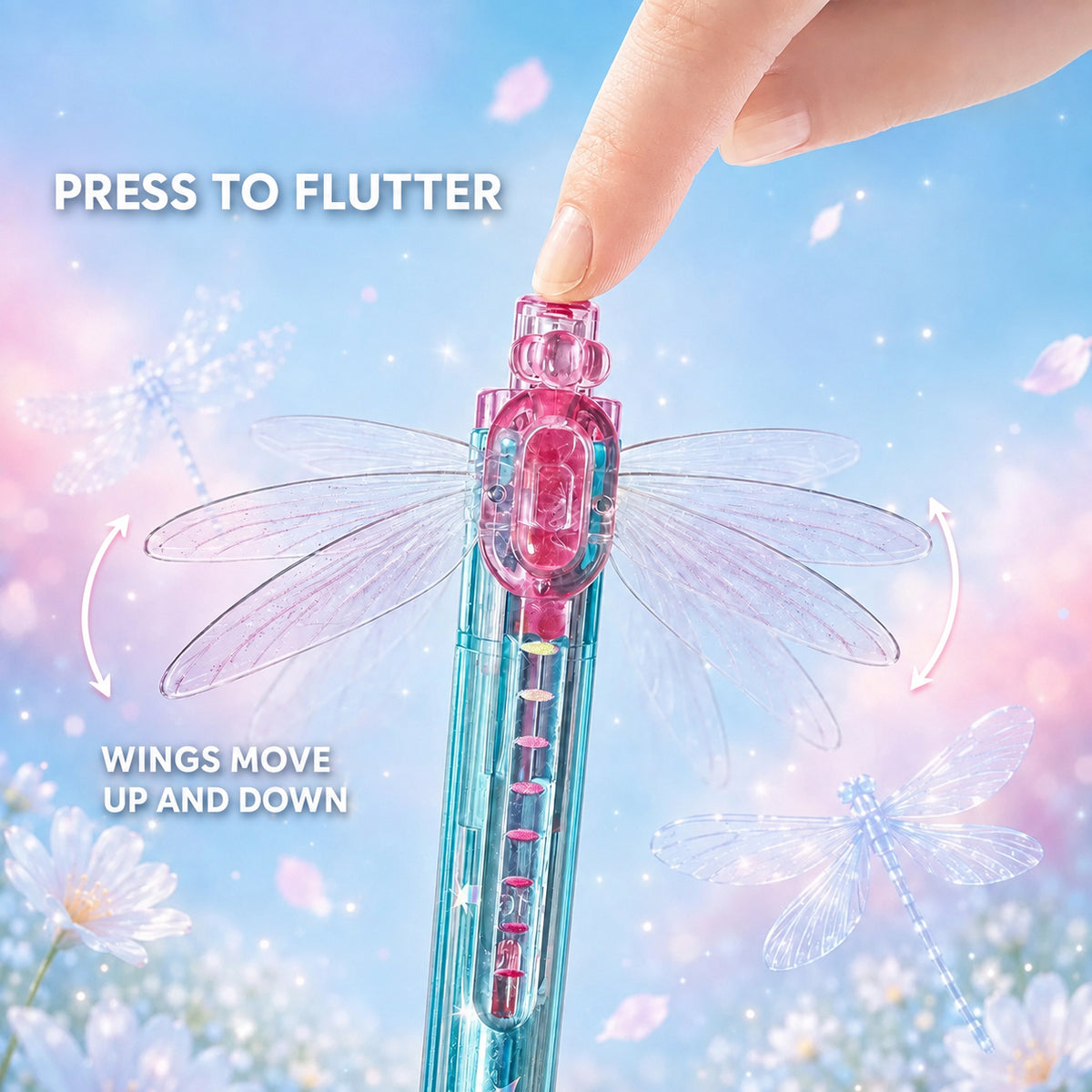 🖊️Gleaming Wings Dragonfly Pen Set – Magical Fluttering Wings for Fun Writing! 🧚‍♀️