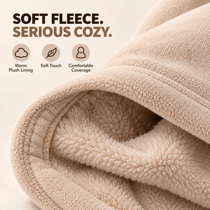 🧣Skip the Hat and Scarf – 3-in-1 Fleece Hood for Head Face & Neck