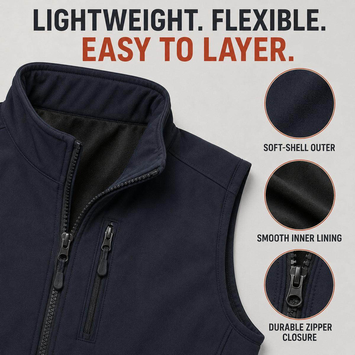 Men’s Everyday Concealment Vest –  Inner Storage