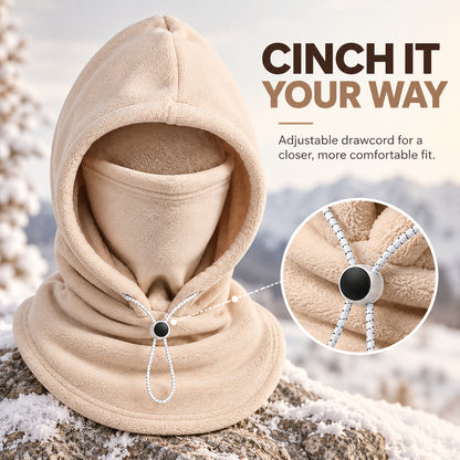 🧣Skip the Hat and Scarf – 3-in-1 Fleece Hood for Head Face & Neck