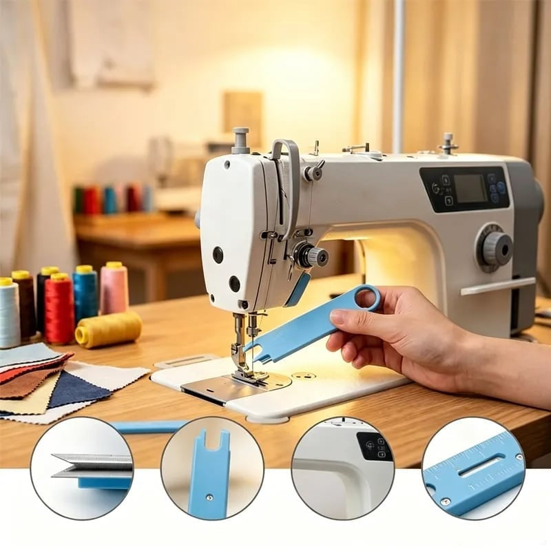 🎁 4-in-1 Easy Needle Threader Tool ✨ | Comfortable Grip for Tailors & Sewing Lovers 🪡