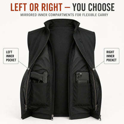 Men’s Everyday Concealment Vest –  Inner Storage