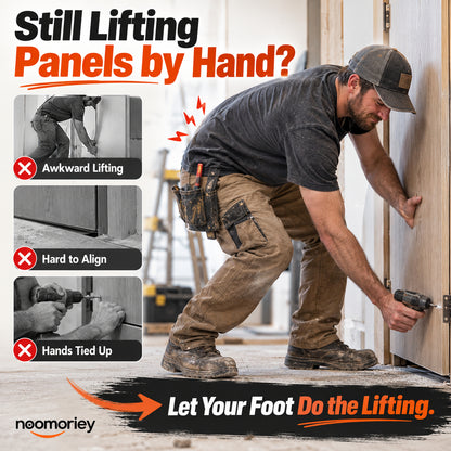 🛠️ Foot-Powered Panel Lifter – Hands-Free Door & Drywall Installation Tool