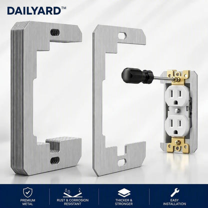 🔩 Heavy-Duty Metal Electrical Outlet Spacers – Flush Mount Leveling Plates for Loose or Recessed Boxes