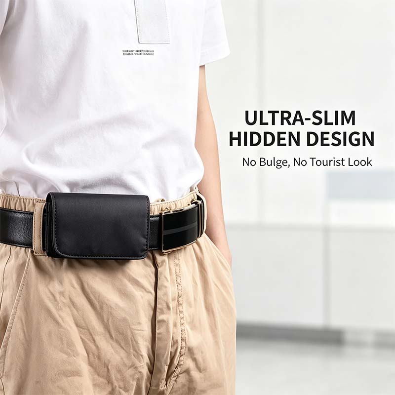 ✨ Compact Invisible Waist Bag – Discreet Storage for Phone, Passport & ID 📱💳