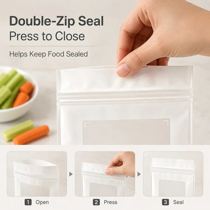 🔥Reusable Long Food Storage Bags Keep Food Fresh Longer. Organize Your Kitchen Smarter.