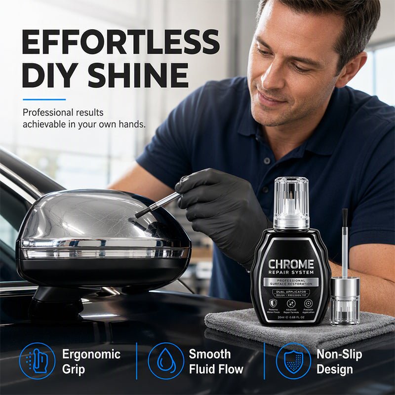 🔧 Easy DIY Chrome Restoration System – Long-Lasting Protection & High Gloss 🚗