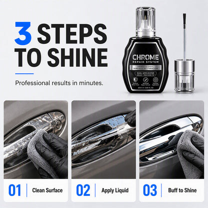 🔧 Easy DIY Chrome Restoration System – Long-Lasting Protection & High Gloss 🚗