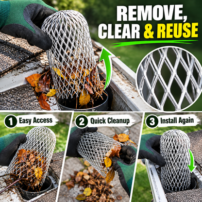 🐭 Expandable Metal Drain Guard – Mouse & Debris Barrier for Pipes & Outdoor Drains