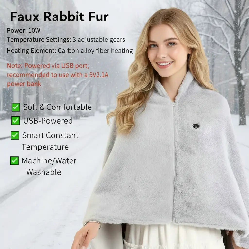 🔥New Portable Heated Shawl Blanket