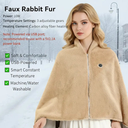 🔥New Portable Heated Shawl Blanket