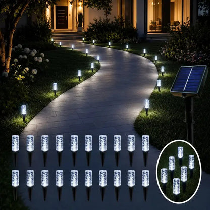 🌿 Solar Powered Crystal Bubble Lights 💡 Glowing Outdoor Landscape Decor for Yard & Pathway 🏡