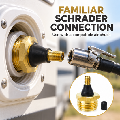 🔩Brass RV Drain Plug – with Drain Valve, for Use with Piping/Hose Lines, Home Care Supplies