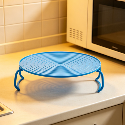 🔥 Double Your Space & Heat 2X Faster! Multi-Functional Foldable Microwave Rack & Fridge Organizer 🍽️💚