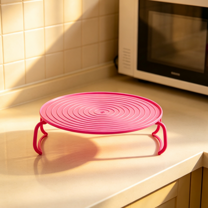 🔥 Double Your Space & Heat 2X Faster! Multi-Functional Foldable Microwave Rack & Fridge Organizer 🍽️💚