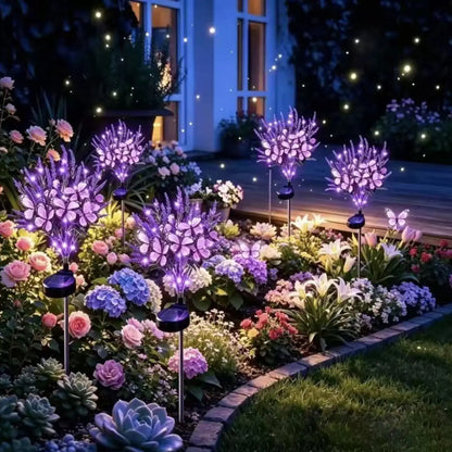 Solar Marigold & Butterfly Garden Stake Lights
