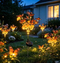Solar Marigold Butterfly Tree Light