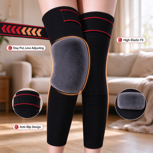 👖Long winter anti-slip knee pads