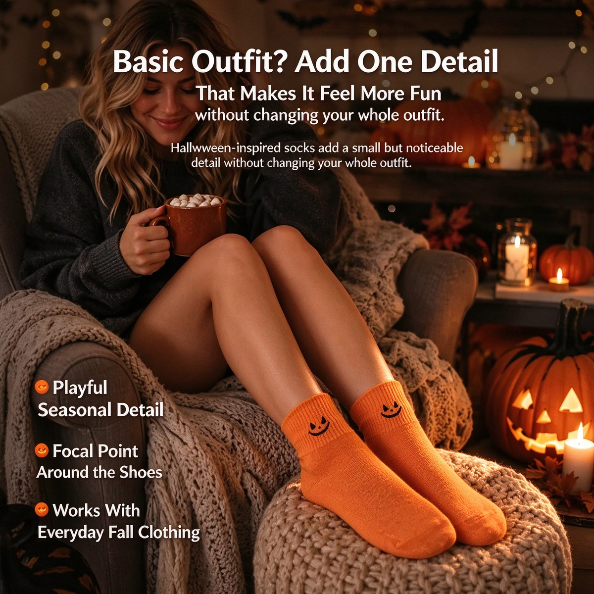 🎃Halloween Embroidered Mid-Calf Socks