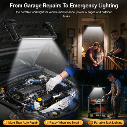 🧲💡Multifunctional Detachable Magnetic LED Auto Repair Work Light