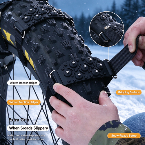 Bicycle Tire Anti-Slip Traction Pads