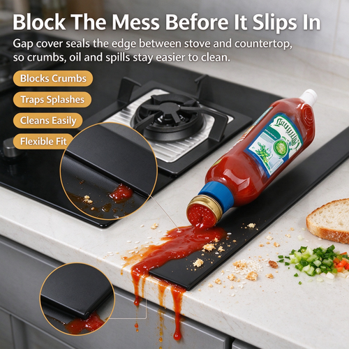 Silicone Stove Gap Filler Strip（2pcs）