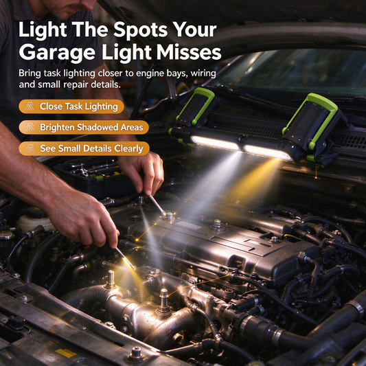 🧲💡Multifunctional Detachable Magnetic LED Auto Repair Work Light