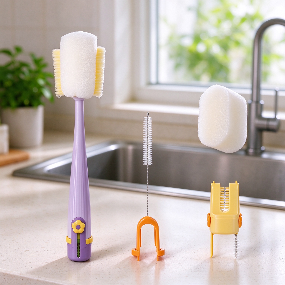 Multi-Purpose Bottle & Tumbler Cleaning Brush