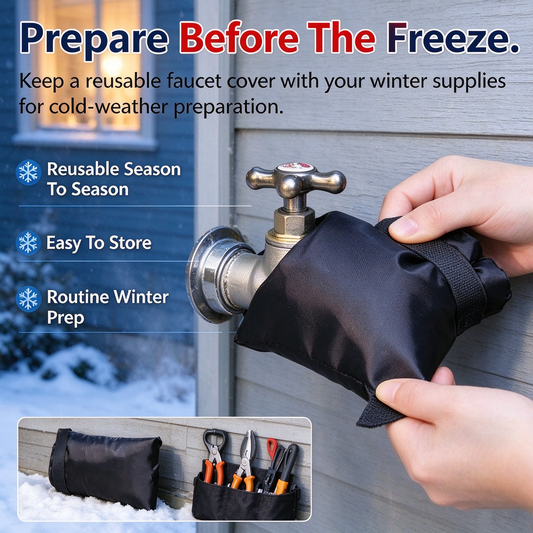 Insulated Outdoor Faucet Freeze Protection Covers（5Pcs）