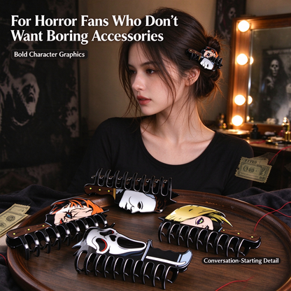 Halloween Horror Character Hair Claw Clip