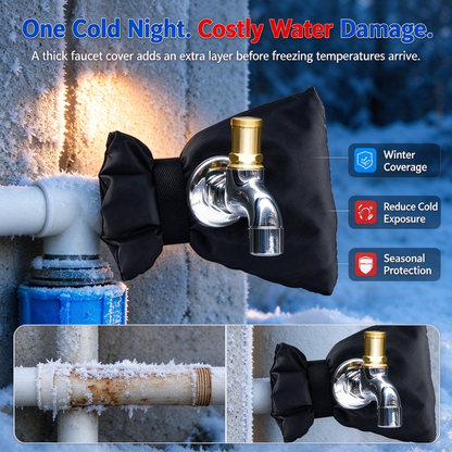Insulated Outdoor Faucet Freeze Protection Covers（5Pcs）