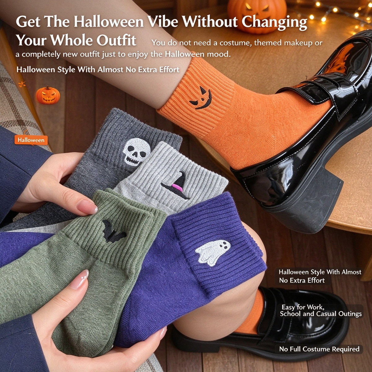 🎃Halloween Embroidered Mid-Calf Socks